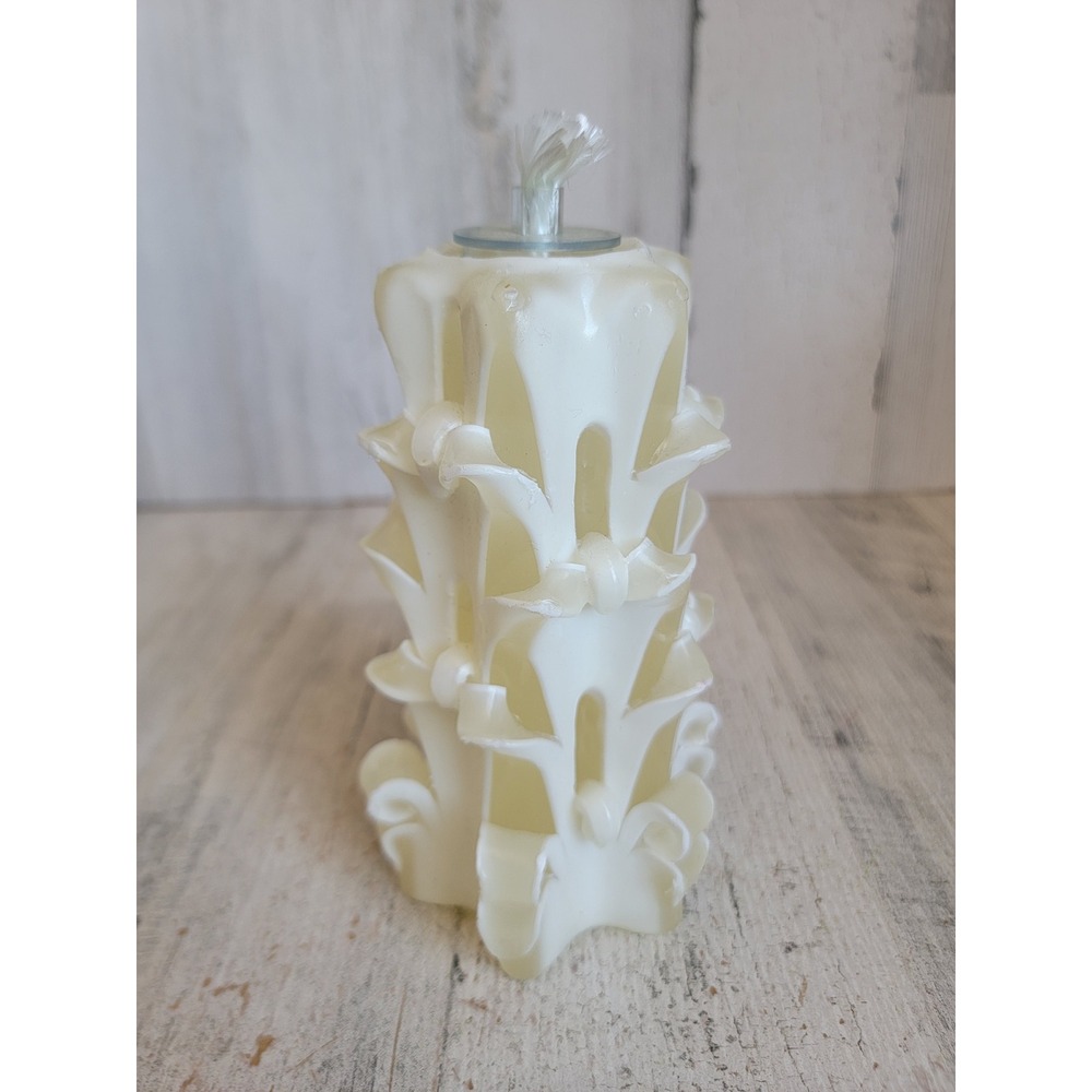 Vintage wax white ribbon oil diffuser Xmas home decor figure unique